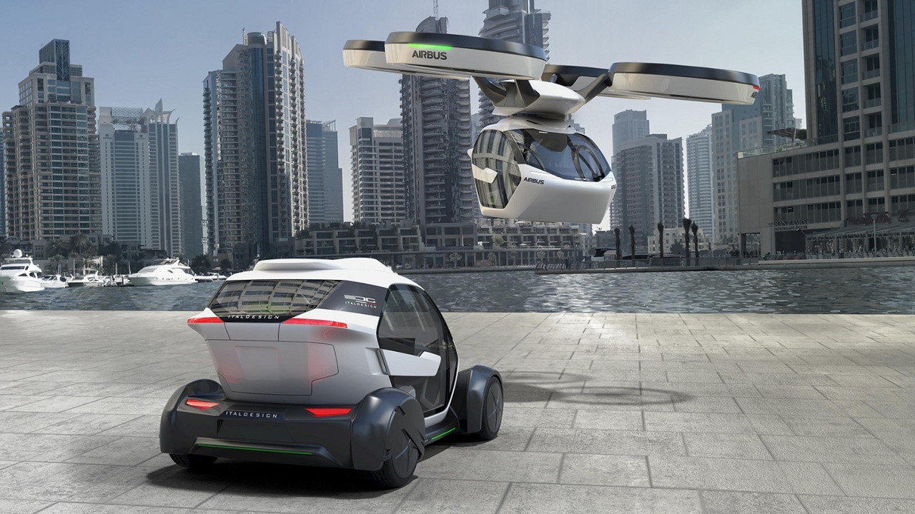 Airbus unveil future modular urban land and air transport vehicle